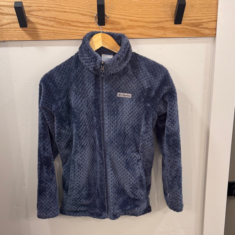 Columbia Blue Fleece Jacket Interchangeable liner